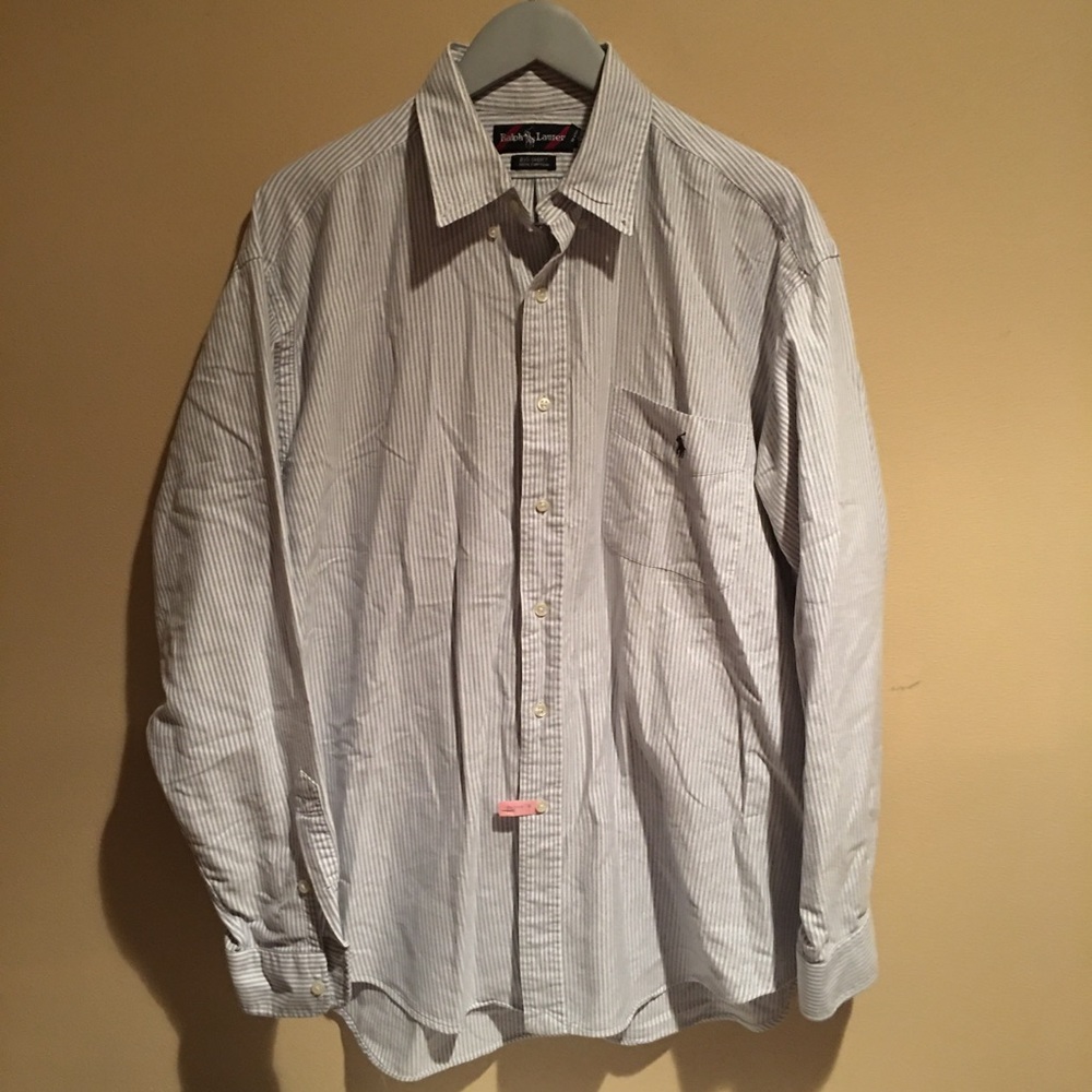 Vintage 90s super rare Ralph Lauren baby blue and white jersey